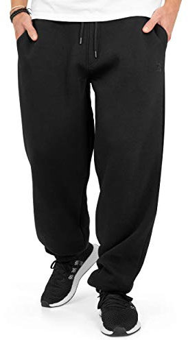 BACKSPIN Sportswear Jogginghose Herren & Damen Schwarz I Warme Unisex Jogging-Hose weit geschnitten mit 70% Baumwolle I Sweatpants kuschelig Freizeithose