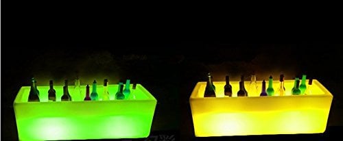 GOWE Waterproof Outdoor Leight120cm 47 16 Colors Illuminated LED Planter Pot Lamp,LED Glow Stand Long Rectangle Ice Bucket