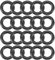sourcing map Packung mit 20 Nitrilkautschuk O-Ringe 9mm OD 5mm ID 2mm Breite metrische Dichtung