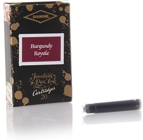 Diamine150th Anniversary Ink Cartridges (20 PACK) - Burgundy Royale