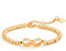 Cupimatch Damen Armband Infinity Rosegold: Elegant Glänzend Edelstahl Unendlichkeit Armkette Flexible Verstellbarer Ewigkeits Symbol Kugelkette Muttertag Modeschmuck Geschenk für Frauen Mädchen