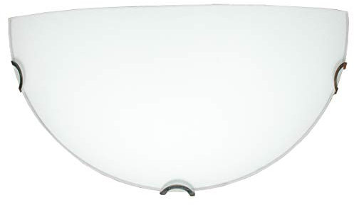 L+ Lámpara de pared para interior E27 – Aplique plafón redondo media luna – IP20 – Plafón de diseño moderno blanco – Iluminación interior (32 x 16 cm)