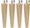Moebelfusse Holz 4 x Ø45-25mm / 200mm Gewindestift M8 Möbelfüße Schrankfüße BUCHEN Holz