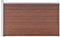 vidaXL Pannello Recinzione per Esterni con Pali Robusto Elegante Barriera da Giardino Recinto Intimità Sicurezza in WPC 175x105 cm Marrone