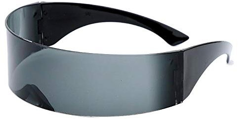 Sonnenbrille Herren Modespiegel Silber Wrap Around Sonnenbrille Frauen Coole Sonnenbrille Maske Lustige Brille Halloween Party Für Männer Brille 2Schwarz