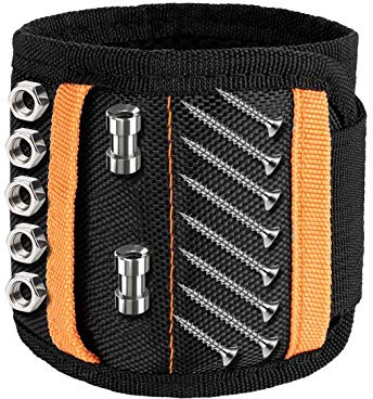 Xrten Bracciale Magnetico Porta,Polsino Magnetico da Uomo Braccialetto Magnetico per Uomo