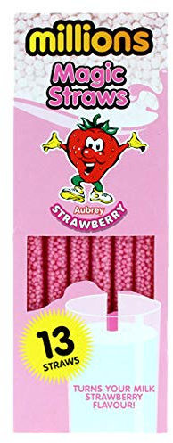 MILLIONS Magic Straws Instant Flavoured - 13 Pack (Strawberry)