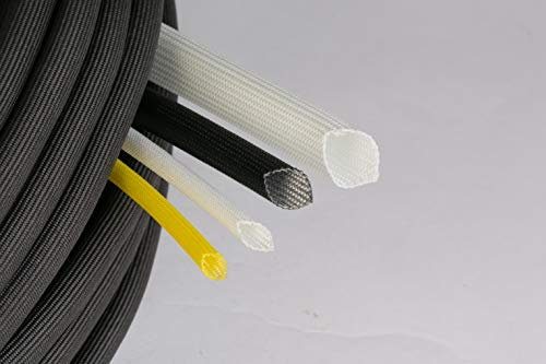 Gaine pour câbles de restauration, installation électrique, voiture, moto, époque, fabriquée en Italie (6 mm, blanc)