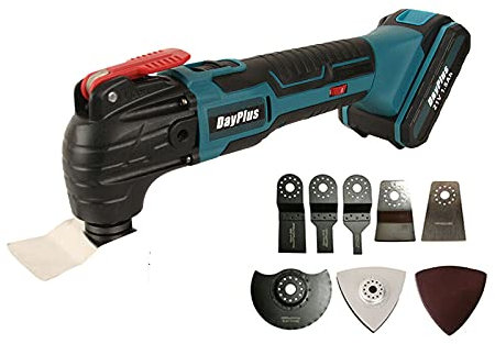 Multifunktionswerkzeug Oszillationswerkzeug Akku Oszillierer 170W 4°, 6000-20000 opm Professionelle Leistungsstarke Maschine zum Schneiden, Schleifen, Entfernen, Schaben