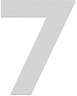 HASWARE House Number 3 inch (7.5 cm) Self Adhesive Letters Apartment Door Numbers Street Address Plaque Home Stylish Decor, Acrylic(7, Silver)