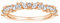 Whoiy Damen Ring Vintage 925 Sterlingsilber mit Rund Zirkonia, Ringe Modeschmuck Valentinstag Personalisierte Geschenke Zeitloses Design Rosegold Gr.52 (16.6)