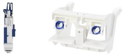 Geberit 244.820.00.1 Spülventil mit Bassin Typ 212 für Sigma UP-Spülkäsen 244820001, Mehrfarbig & Duofix UP320 WC Sigma Cistern Frame Cradle Assembly for Push Rods 241.829.00.1 by Geberit, Weiß