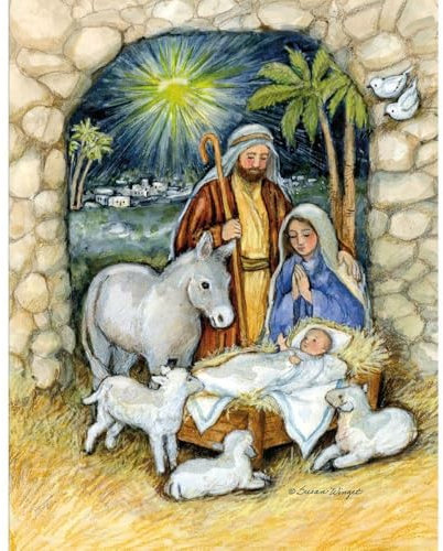 Lang Weihnachtskarten, in Karton, 1004888