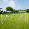 Sandora Fußballtor 2er Set | Fußballtor mit weißem Netz | Fußball-Tor für Kinder | Fussballtor 124x96x61cm | Fussball-Tor für den Gartenspaß (Netz weiß, weiß)