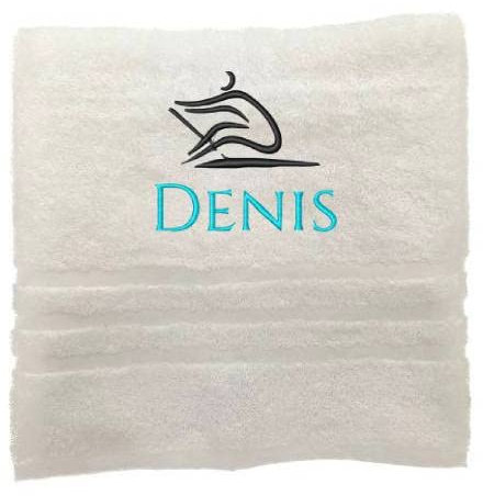Personalisiertes Handtuch mit Namen Schön gestickter Sport Name Handbadetuch 100% Baumwollhandtuch Sportliche Motive Personalized Custom Towel with Name (140 x 70 cm, Rudern)