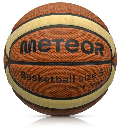 meteor® Cellular PRO Kinder Basketball Größe # 5 6 7 ideal auf die Jugend Kinderhände abgestimmt idealer Basketball für Ausbildung weicher Basketball mit griffiger Oberfläche (#5, Cellular)