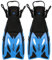 Aquos Kinder Flossen Pelican Taucherflossen verstellbar 27-31 32-37 mitwachsend (27-31, blau)