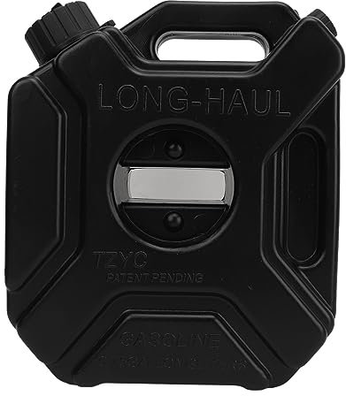 Bidon D'essence 3L 0.75 Gallons, Réservoir de Stockage D'essence Noir, Réservoir de Secours D'urgence pour Voiture Moto UTV ATV Dirt Bike (Sans support)