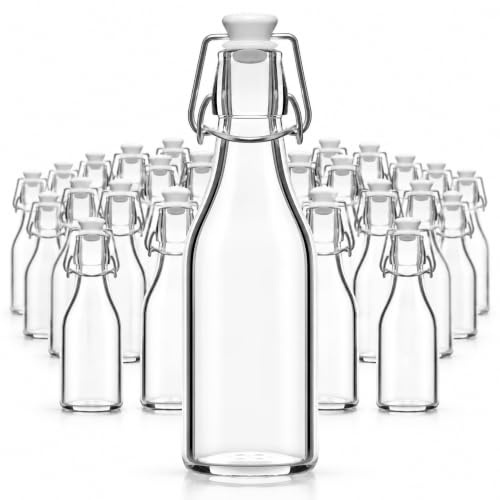 Glasflasche 250ml Glasflaschen zum befüllen Einmachgläser Bügelverschluss leere Flaschen zum befüllen Bügelflaschen Schnapsflaschen Glass bottle Likörflaschen Saftflaschen