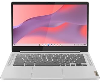 Lenovo IdeaPad Slim 3 Chromebook Gen 8 Ordinateur Portable 14 FHD (MediaTek Kompanio 520, 8 Go RAM, 128 Go eMMC, Arm Mali-G52 2EE MC2 GPU, ChromeOS) Gris - Clavier QWERTY Espagnol