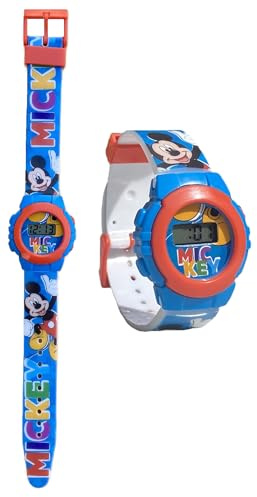 CARTOON Digitale Kinderarmbanduhr in geformter Verpackung, Mickey 1, Modern