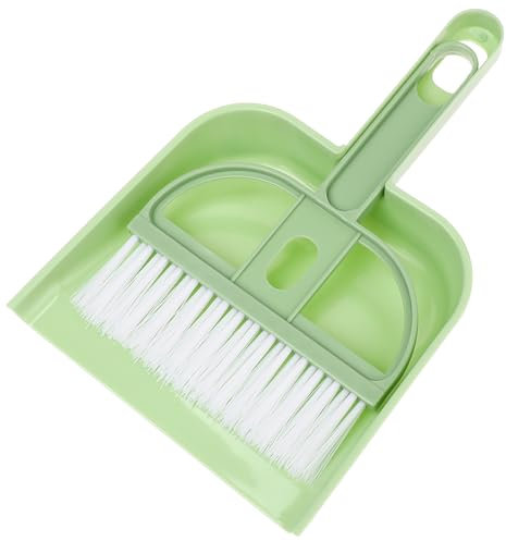 WLLHYF Juego de mini escoba y recogedor portátil, pequeño juego de escoba de limpieza y recogedor para el hogar, escoba, recogedor de mano y cepillo para mesa, escritorio, llavero, oficina, necesidad