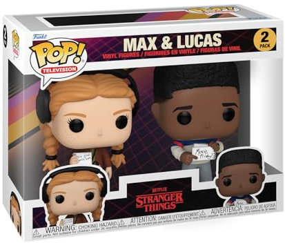 Funko Pop! TV: ST - Max Mayfield & Lucas 2PK - Aka Max - Stranger Things - Vinyl-Sammelfigur - Geschenkidee - Offizielle Handelswaren - Spielzeug Für Kinder und Erwachsene - TV Fans
