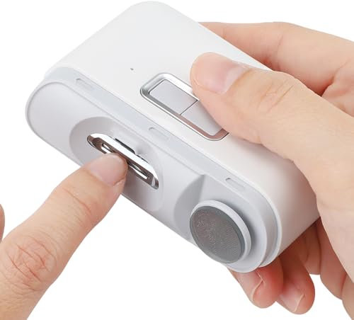 Sanico Elektrischer Nagelknipser, Schnurlos, Sicher & Einfach, 2 Geschwindigkeiten, Ideal für Maniküre bei Erwachsenen & Kindern, Diabetikerfreundlich