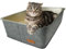 Petriumph® Katzenklo XXL aus Edelstahl | Katzentoilette Groß für Große Katzen und Kleine Katzen | Stilvoller Cat Litter Box | Katzenklo hoher Rand | Katzenklo XXL Modern