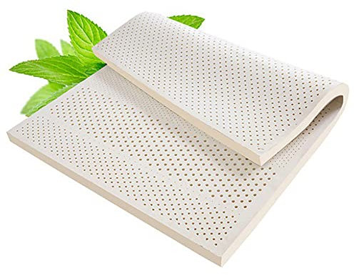 100% Natur-Latex Matratze,Kompression Und Keine Verformung, Wabenporenbelüftung, Weich Und Bequem,Naturkautschuk Matratze,1in,180x200cm(71x79in)