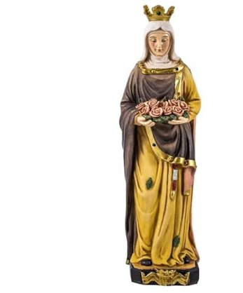 Inmaculada Romero IR Figur der Heiligen Königin Elisabeth 20 cm. Kunstharzskulptur, Patron dritter Ordnung, Franziskaner