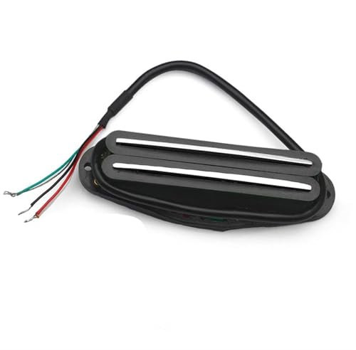 Mehrfarbiger Alnico 5 Twin Blade Humbucker Mini Double Coil Pickup 9K Für ST Single Size Pickup E-Gitarrenteile(Black 3)