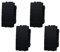 Commutatore Bipolare 10A, Pulsante Tapparelle, Compatibile Con Bticino Living Light (4 Pezzi, Nero)