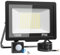 vighep Led Strahler mit Bewegungsmelder Auße, 100W Wasserdicht Lampe Aussen, Ultrahelleled Kaltweißs Fluter Licht für Garten Terrasse Wand Garage Vorhof Innenhöfe
