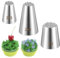 3 beccucci in erba, beccucci professionali per erba (233, 234 e 23 m), per decorare torte e cupcake