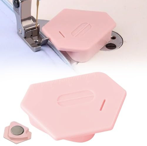 HOIDOKLY Guía de costura magnética para máquina de coser, guía de costura, guía de costura, guía de costura magnética, imán para máquina de coser, medidor magnético multifuncional anti-curl,