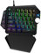 Angoily Mini Keyboard RGB Backlight Silent Mechanical Gaming Keyboard for Gamers Ergonomic Design K5RGB Half-Size Keyboard