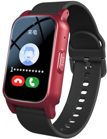 Weyot Montre connectée avec détecteur de Chute, Senior Montre de localisation GPS pour Personnes âgées, appels, Avertissement de Chute, Bouton SOS