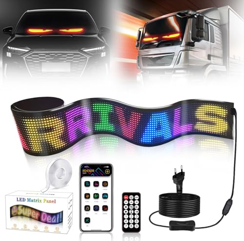 Panel de visualización LED, pantalla flexible programable, USB/enchufe, control por aplicación Bluetooth, panel RGB, resistente al agua, desplazamiento personalizado, placa luminosa con mando a