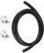 TOP-VIGOR Tubo in gomma per olio lubrificante, 6 mm x 10 mm x 1 m, tubo in gomma, tubo dell'acqua con 2 morsetti per irrigazione, piccole attrezzature, per esterni, giardino, colore nero