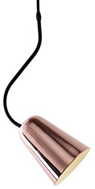 QTYQWC Lustre Plafonnier Lustre en Métal Or Rose Tête Unique Lustre De Chevet Salle D'étude Chambre Lumières Décoratives Modernes