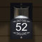 Custom Signs Solar Illuminated Modern Anthracite Grey House Number Sign 24cm x 14.5cm Decorative Ornaments Design
