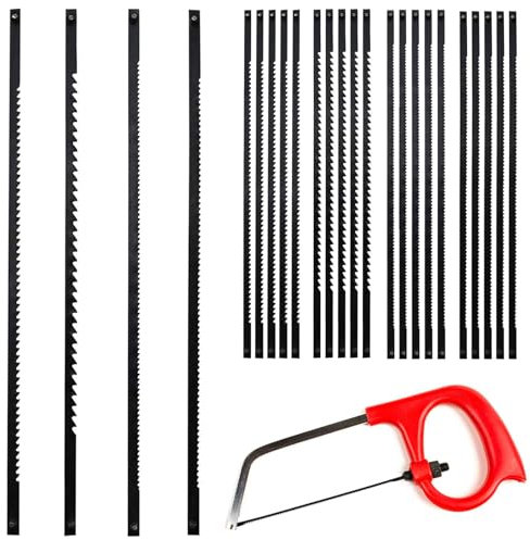 24 StüCk DekupiersäGebläTter,Mit Stift SäGebläTter DekupiersäGe,DekupiersäGeblatt DekupiersäGe,10t/15t/18t/24t,132mm LaubsäGebläTter,Geeignet FüR Holz,Metall,Kunststoff,TrennsäGe