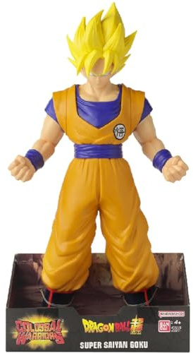 Bandai - Dragon Ball Super - Riesenfigur Super Saiyan Goku - Jumbo-Sammelfigur - Offizielle Dragon Ball Lizenz - Goku-Statue 40 cm zum Spielen und Ausstellen - Spielzeug für Kinder ab 4 Jahren - 38771