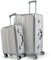 LETTOO Set Hartschalenkoffer mit Alu-Rahmen | Reisekoffer mit Rollen - Extrem Stabiler Trolley Koffer mit Laptoptaschen-Befestigung [WASSERGESCHÜTZT] mit Eckenschutz (29 Zoll & 20 Zoll)