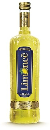 Limoncè Aperitivo - sizilianischer Zitronen-Aperitif – ideal für Limoncè Spritz - fruchtig, leicht und erfrischend - 1 x 0,7l - 14,8% vol.