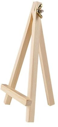 Mini chevalet de bureau triangulaire pliable en bois, petit trépied, support de table de mariage (10 x 15 cm)