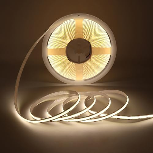 MALIIGAZA LED Band 12V Neutralweiß 4000K 10m, COB Lichtleiste 312LED/m | Gleichmäßiges Licht ohne Schatten, Flexibel Zuschneidbar & Dimmbar, DIY Innenbeleuchtung (ohne Netzteil & Controller)