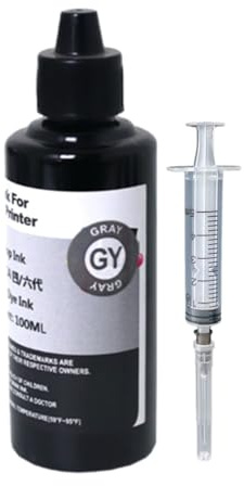 QIANWENSHANWH PGI-570 CLI-571 PGI570 CLI571 Nachfülltinten-Set for C-Non P-XMA MG5750 MG6850 MG7750 TS5050 TS6050 TS8050 Drucker(1PC Gray)