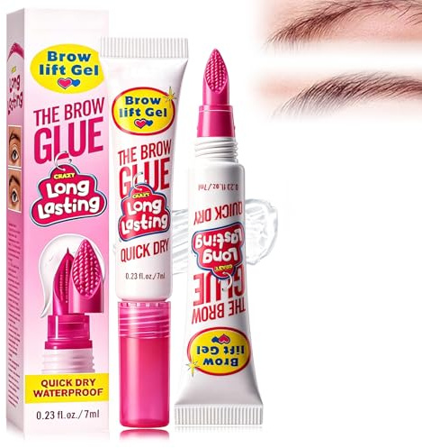 2 Pack clear eyebrow gel,Clear Brow Gel for Styling and Repair,Long Lasting Waterproof,Styling Clear Gel,eyebrow glue